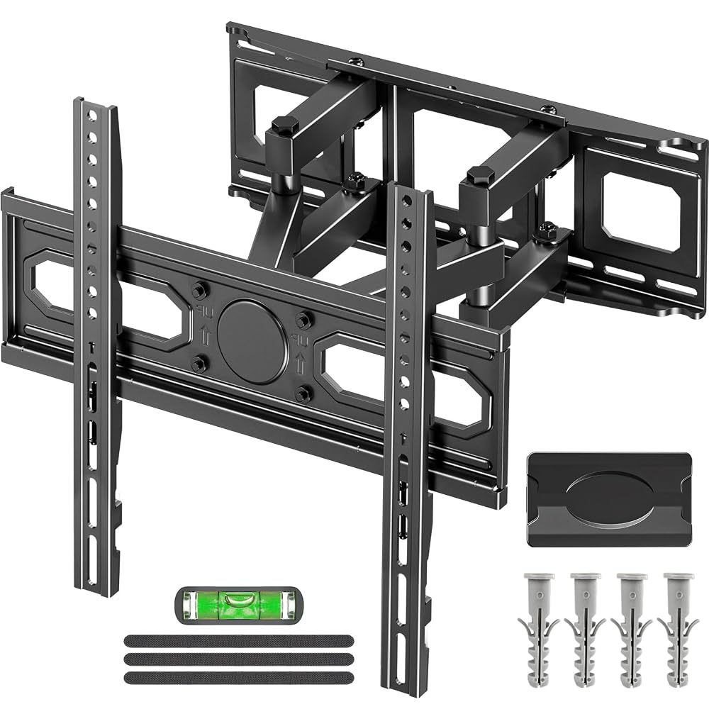 MOUNTUP Full Motion TV Mount for 26-70 Inch TVs, 45kg Capacity, Articulating Swivel Tilt Wall Bracket, Max VESA 400x400mm