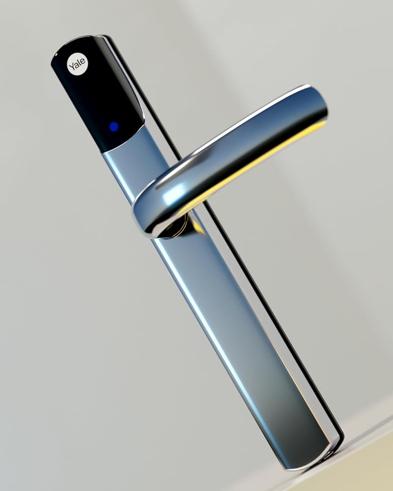 Yale Conexis L2 Smart Door Lock (Installation Included) - Remote Access from Anywhere, No Key Needed, Works with Alexa, Google Assistant and Philips Hue - Chrome