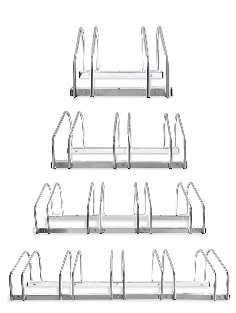 Hillington 2 Bike Floor Or Wall Mount Bicycle/Galvanised Cycle Rack Storage Locking Stand Great For Garage, Garden Or Shed And For Security