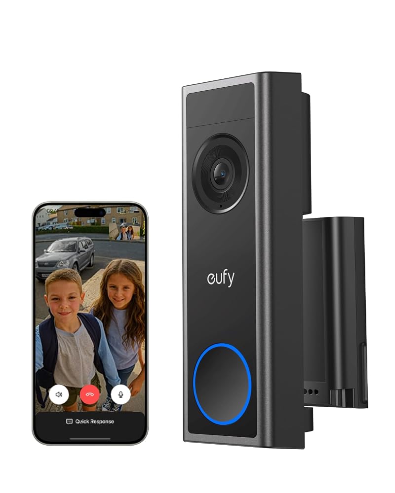 eufy Security Video Doorbell C31, 2K FHD, Battery or Wired, No Subscription, Head-to-Toe View, Human Detection