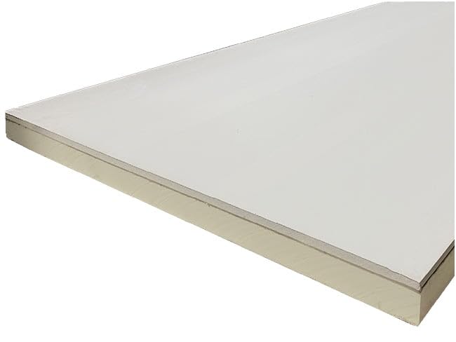 37.5mm Insulated Plasterboard, 1200 x 1200mm x 20 Boards - 28.8m2 (25mm PIR Insulation & 12.5mm Plasterboard)