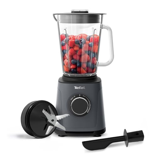 Tefal PerfectMix High-Speed Blender, 2L Glass Jug, 1200W, Grey