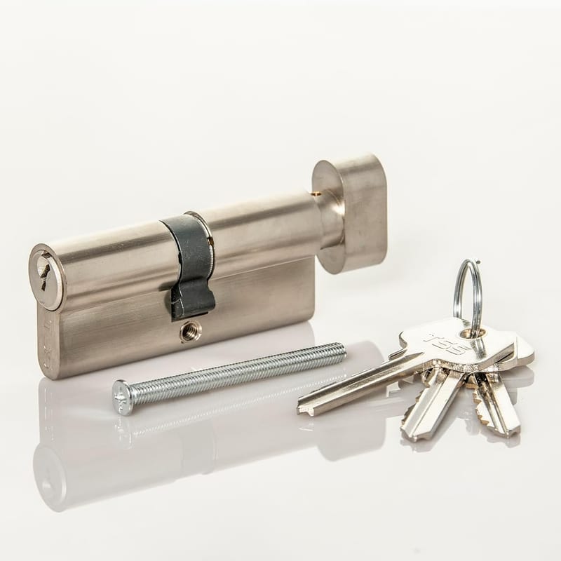 TSS Satin Chrome Thumb Turn Euro Cylinder Lock, Anti-Drill & Anti-Pick Protection, 60/40 (100mm)