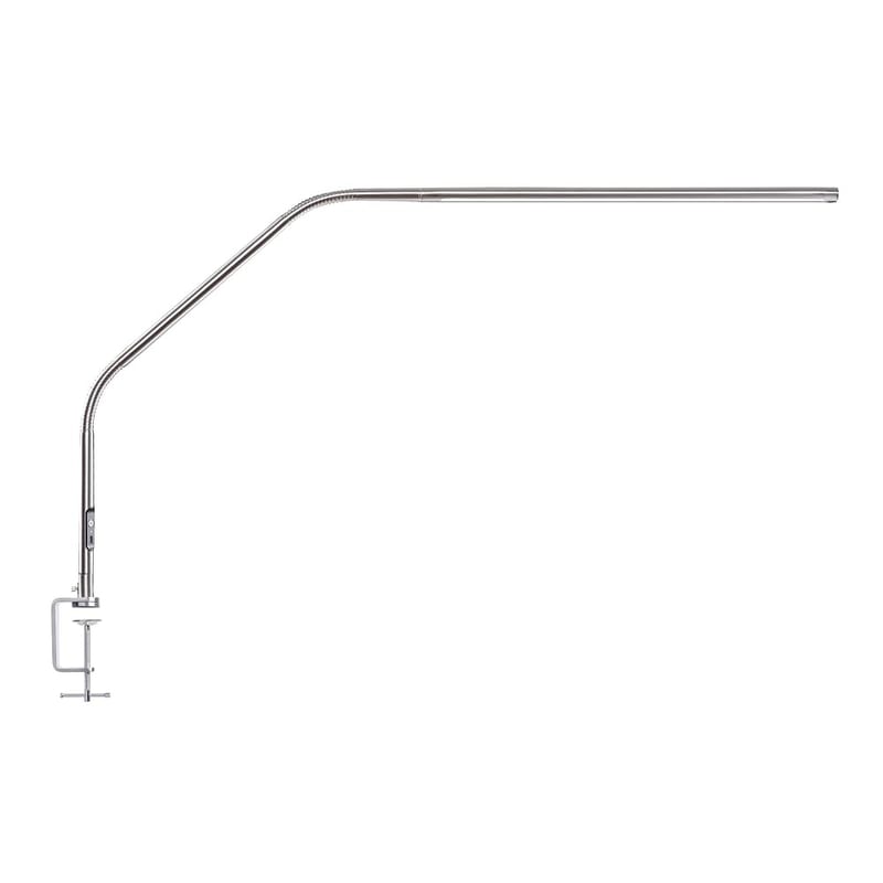 Daylight Slimline 4 LED Table Lamp, 6000K, 3200 Lux, 4 Brightness Levels, USB-C Charging Port, Anti-Glare Diffuser, Brushed Steel