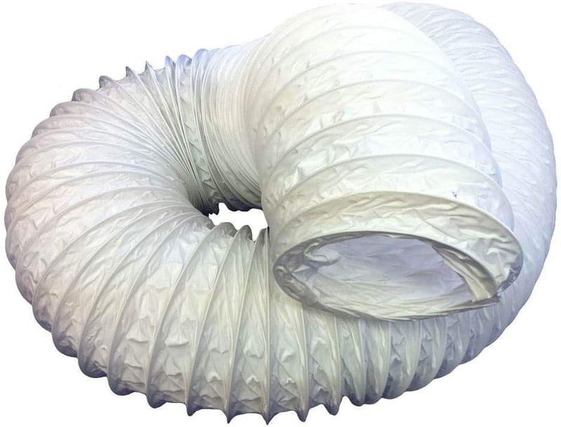 TC PVC Flexible Hose Ducting 100mm - 4 Inch, for Extractor Fans, Tumble Dryers & Cooker Hoods