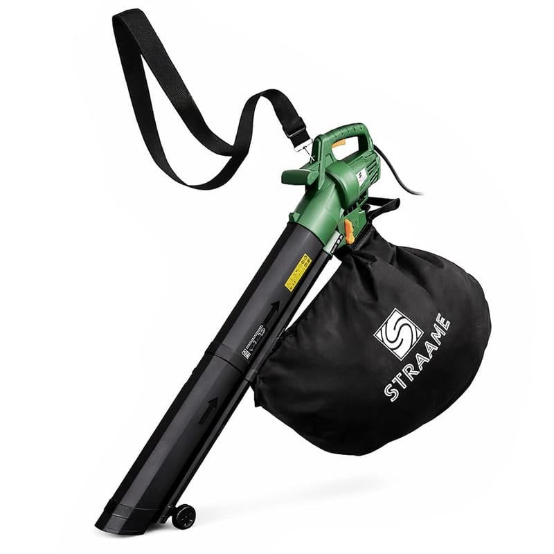 Straame 3-in-1 Leaf Blower and Vacuum 3000W, Garden Vacuum, Blower and Mulcher with 45L Collection Bag