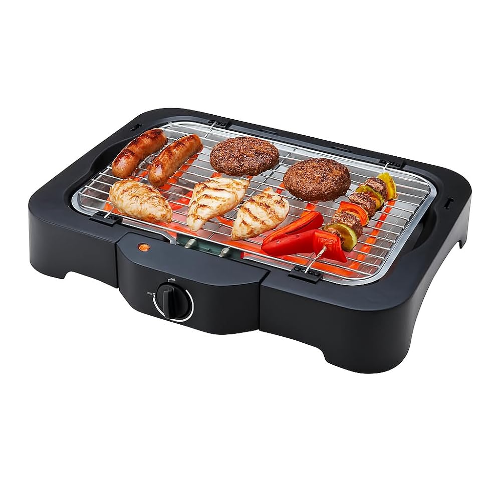 Quest Smokeless Electric BBQ Grill, 2300W, Table-Top