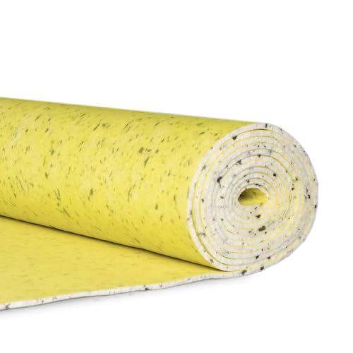 FloorPro 8mm Carpet Underlay - DIY Roll 1m x 5m - PU Foam With Sound And Insulation - Underfoot Comfort Cushion Padding Underlayment - Ideal For Stairs