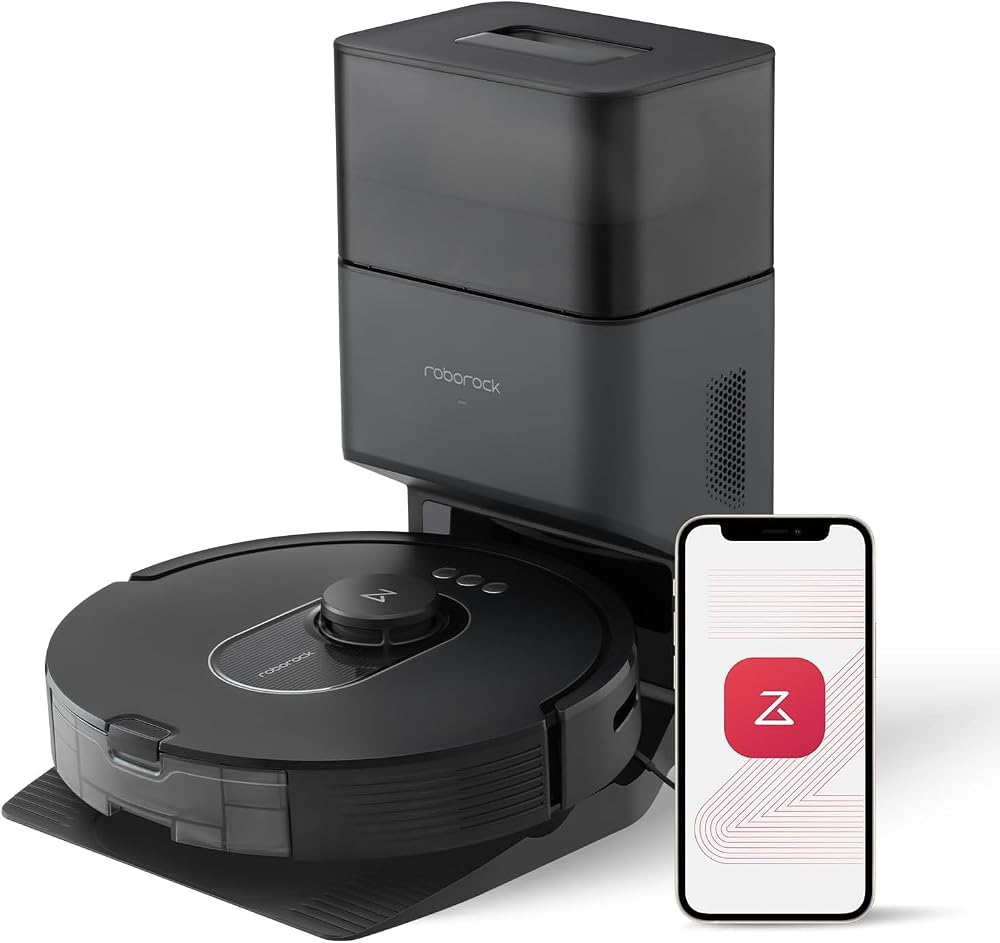 Roborock Q5 Max Plus Robot Vacuum Cleaner with Black Auto-Empty Base