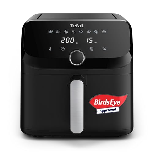 Tefal Easy Fry Double Zone 8.3L Dual Drawer Air Fryer, 8-in-1, 5.2L and 3.1L Drawers, Serves 6, Non-Stick Coating (EY901HG0)
