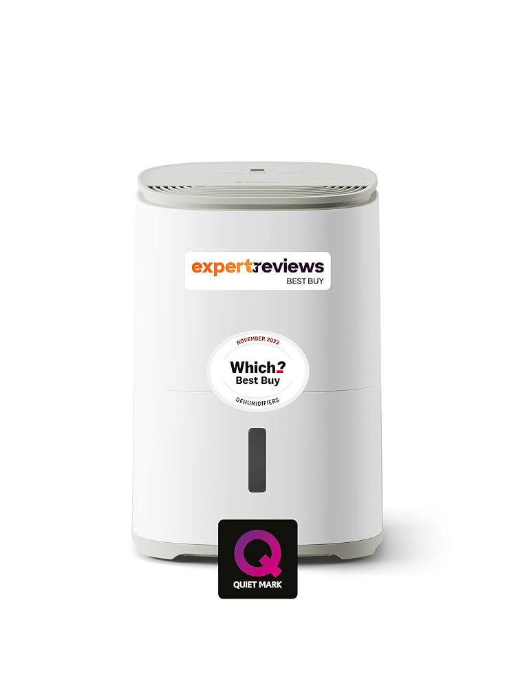 MeacoDry Arete® One 12L Warm Pebble Dual Dehumidifier & HEPA Air Purifier for Smaller Homes or Flats