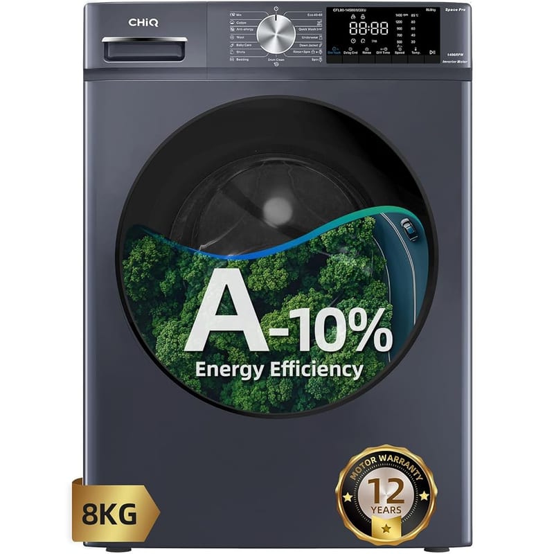 CHiQ CFL80 8kg Front Load Washing Machine - White