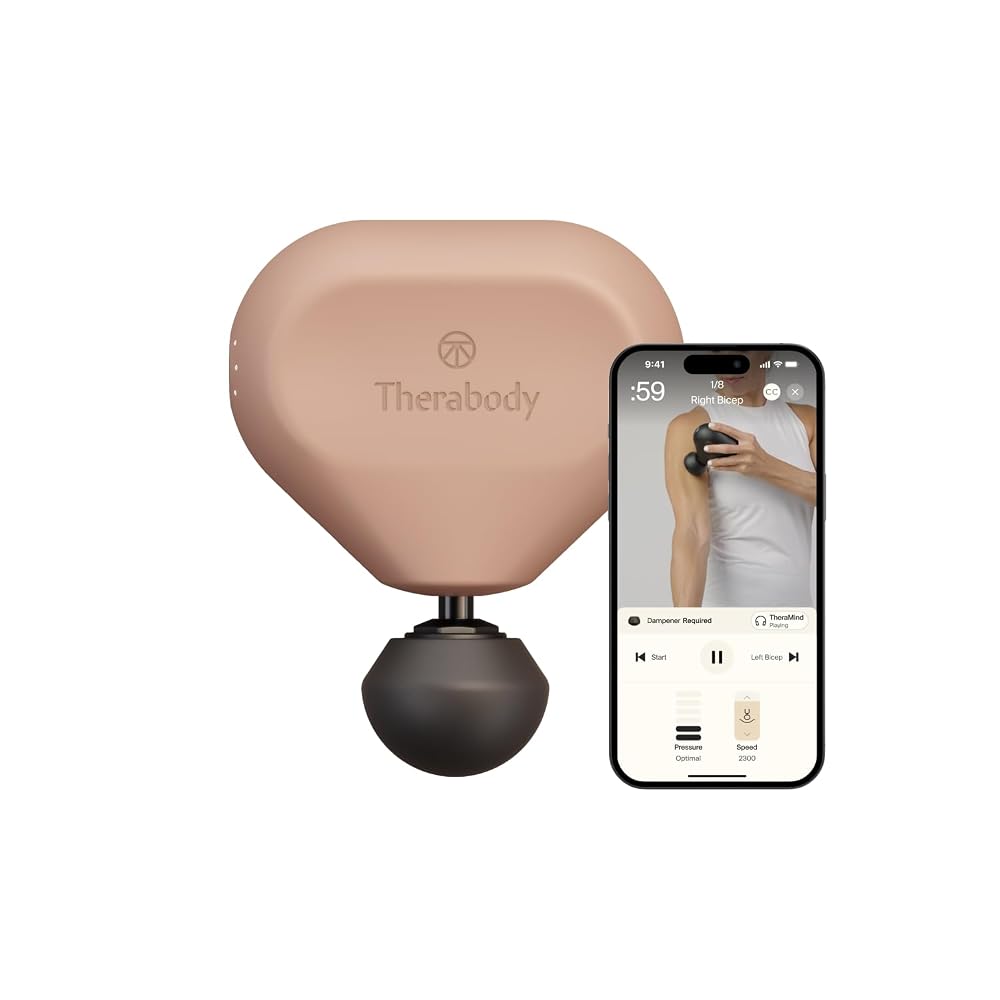 Therabody Theragun Mini (3rd Gen) Portable Electric Massage Gun, Desert Rose
