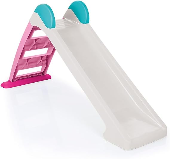 Dolu Indoor and Outdoor My First Pastel Slide For Children From 2 Years Toddler Slide Indoor Slide Kids Outdoor Play Equipment Garden Slide Outdoor Slide Free Standing Slide Kids Pink/White