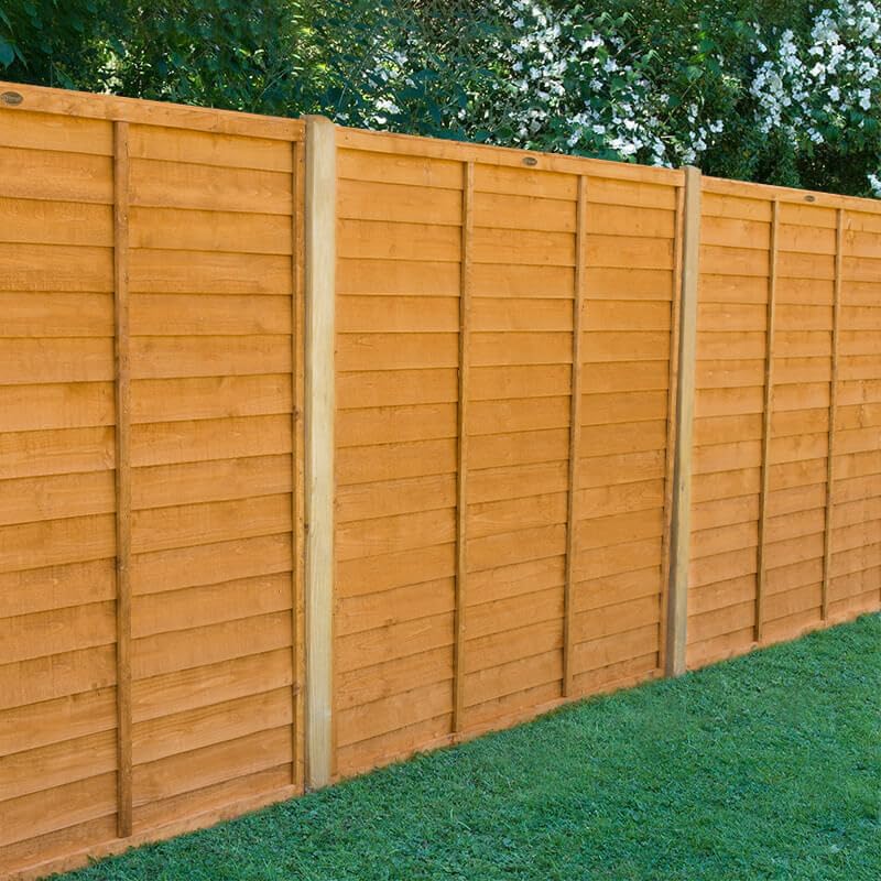 Forest Garden 6' x 5' Straight Cut Overlap Fence Panel (1.83m x 1.52m)