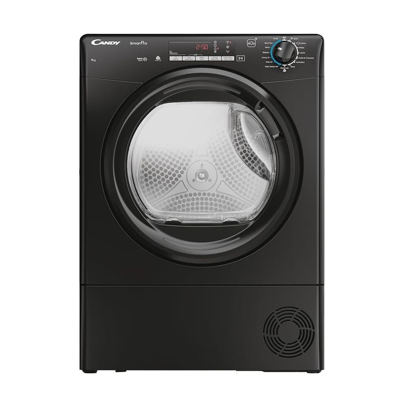 Candy CROE C9TBEB-80 Condenser Tumble Dryer, 9kg - Black