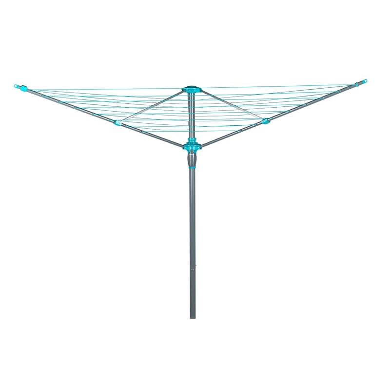 Beldray 30 Metre Clothes Airer - Rotary Clothes Dryer, Easy to Install, Plastic Ground Spike, Hanging Hooks, Rotating Umbrella System, 1.8 x 2.2 m