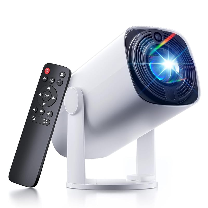 Mini Portable Projector 1080P Support - SOOMFON 720P Native Small TV Projector 270° Rotatable Auto Keystone, Bluetooth 5.1 for Bedroom/Home Cinema/Phone/TV Stick/USB/HDMI