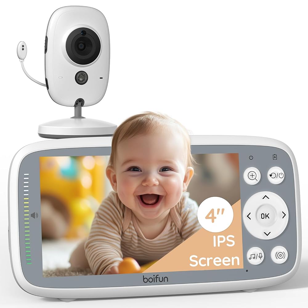 Boifun 2026 Upgraded Baby Monitor with Camera and Two-Way Audio