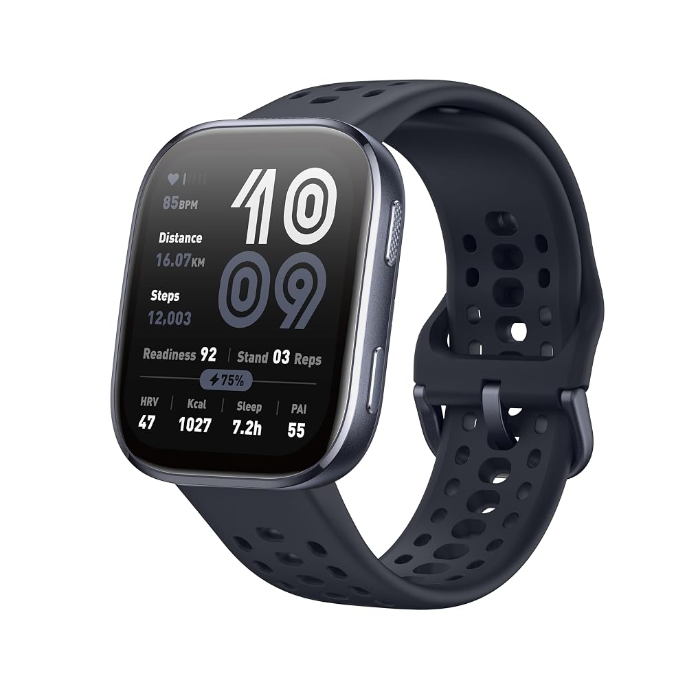 Amazfit Bip 6 Smart Watch 46mm, 14-Day Battery, AMOLED Display, GPS, Bluetooth Calling, 140+ Workout Modes