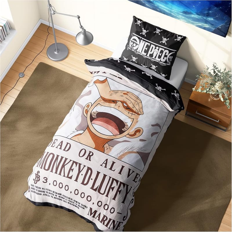 Get Trend One Piece Single Duvet Cover Set for Kids and Teens, Reversible Bedding & Pillowcase, OEKO-TEX Certified