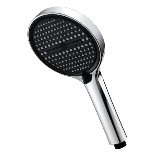 GRIFEMA Large Shower Head, High Pressure, 4 Spray Modes, Ø130mm
