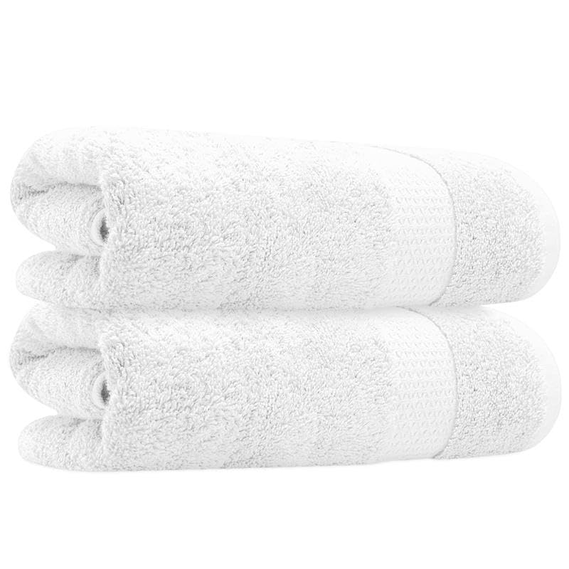 Towelogy 2-Piece Bath Towel Set, 100% Combed Cotton, Ultra Soft, Quick-Dry, Highly Absorbent, Hotel & Spa Quality, Snowy