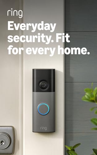 Ring Battery Video Doorbell (Newest Gen), DIY Wireless Doorbell Camera, Retinal 2K, 6x Zoom, Non-Removable Battery, Night Vision