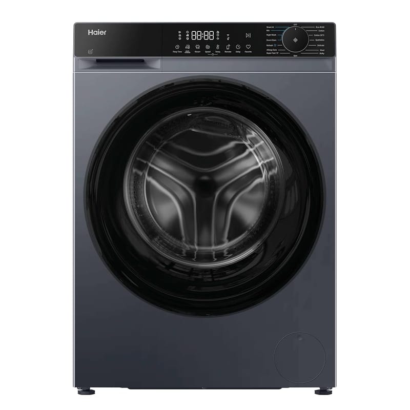 Haier X Series 5 13kg Freestanding Washing Machine, 1400rpm, Smart Dual Spray - Graphite