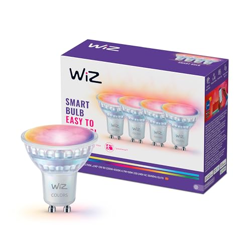 WiZ Smart LED Glass GU10 Spotlight Bulb