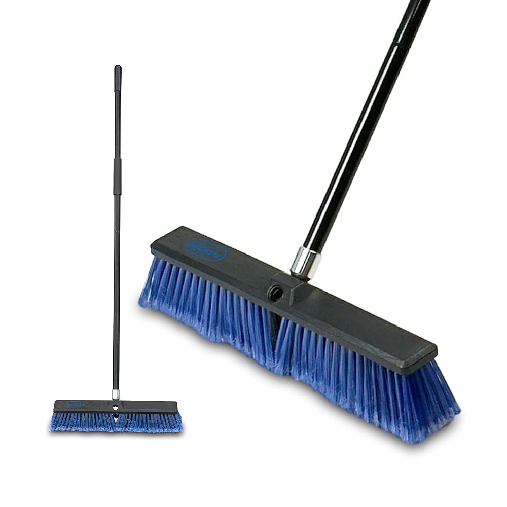 Addis Outdoor Broom & Patio Brush, Heavy Duty 45cm Angled Head with Stiff Bristles