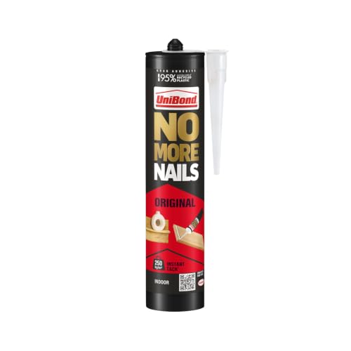 UniBond No More Nails Original, Construction Adhesive, White, 1 x 280 g