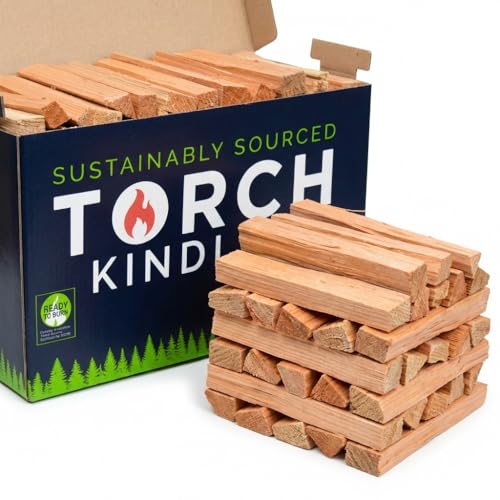 Torch Kindling - Kiln Dried Natural Kindling Sticks for Woodburning Stove Open Fire BBQ Pizza Oven Fireplace Chimenea Barbecue Firepit - 2.5kg Firewood Sticks for Lighting Hard Log Charcoal Coal