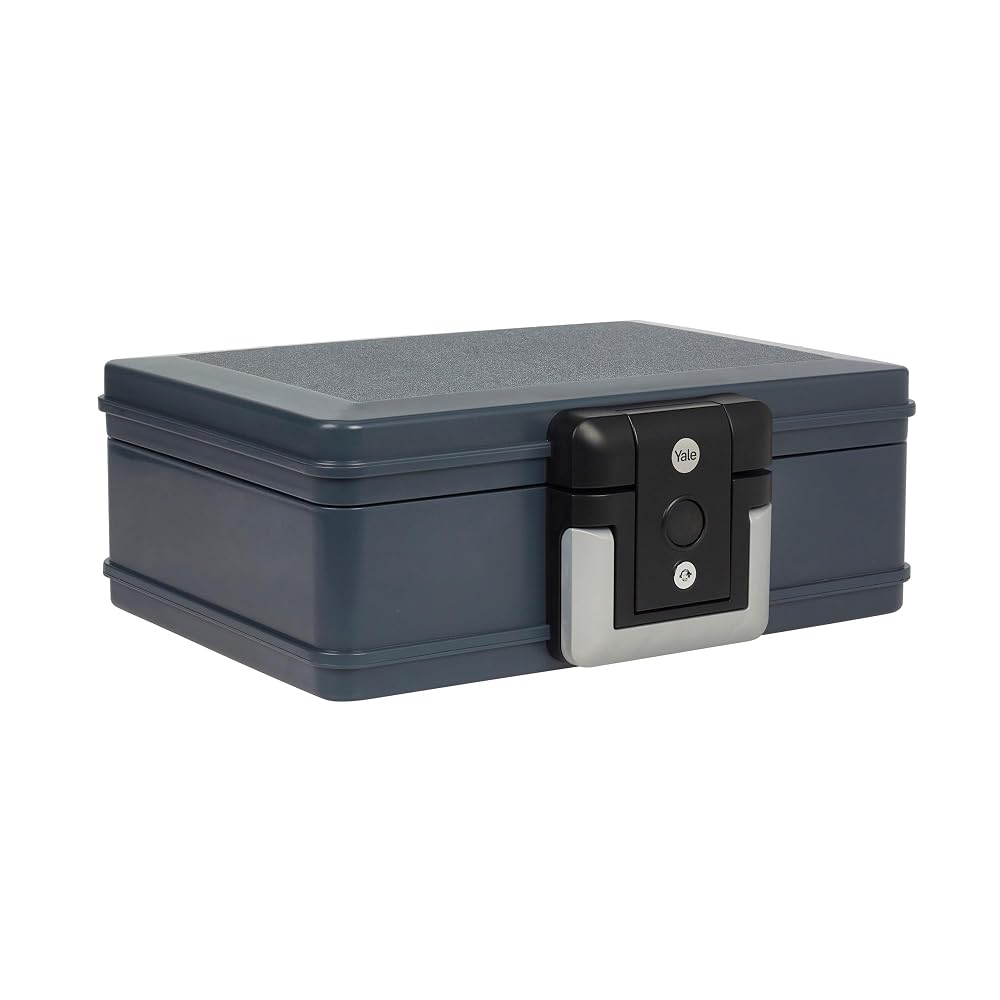 Yale Fire & Water Chest Medium — Fireproof & Waterproof Document Storage Box, 30-Minute Fire Protection