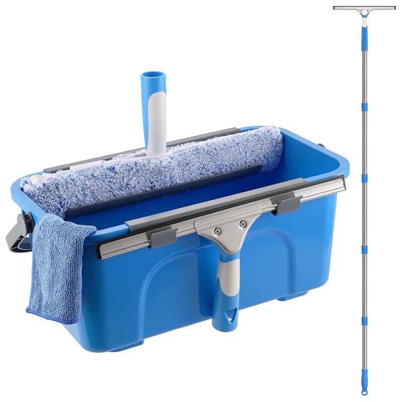 Mitclear Window Cleaning Kit with 3 Gallon Bucket