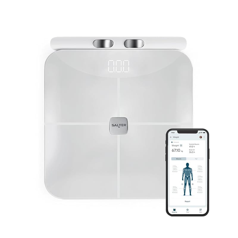 Salter Body Insight Smart Scale, 8 High-Precision Sensors, Salter Balance App