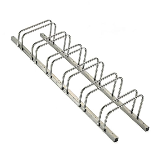 Thrink Multi Bike Storage Rack – Heavy Duty Steel Bicycle Stand for Garage & Garden, Floor or Wall Mount Bike Holder, Space-Saving Organiser for Mountain, Road & Kids Bikes (6 Racks)