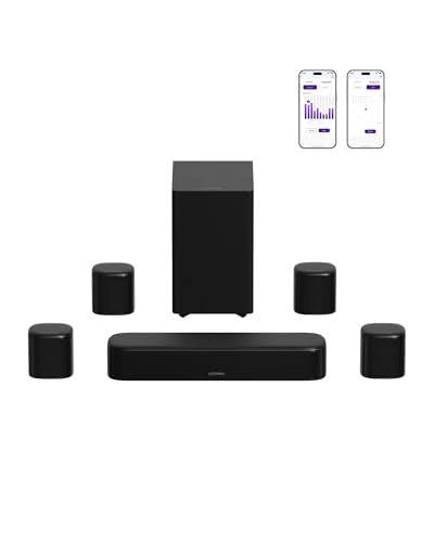 ULTIMEA 7.1ch Surround Soundbar, Sound Bar for TV with 4 Surround Speakers, Peak Power 350W, Surround Sound System, HDMI ARC, TV Soundbar with Subwoofer, Bluetooth® 6.0, Aura A40 Pro, 2026 Upgraded