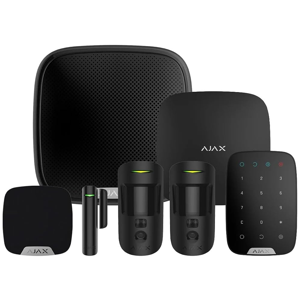 Ajax Wireless Home Security System, Smart Burglar Alarm Kit with MotionCam, for Homes, Offices, Garages and Holiday Properties