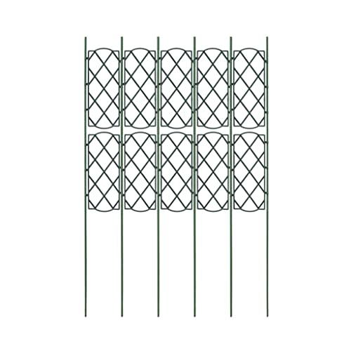 Metal Trellis Panel for Climbing Plants, Decorative Garden Support Frame