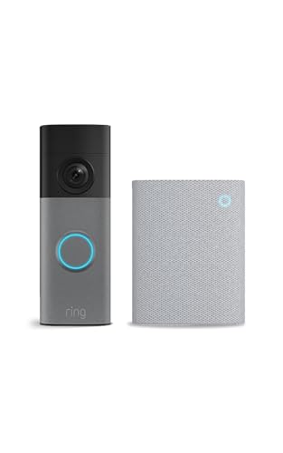 Ring Battery Video Doorbell (newest gen) + Chime (3rd Gen) | Video Doorbell Camera with Retinal 2K, up to 6x Enhanced Zoom | Built-In Battery | 30-day free trial of Ring Subscription Plan