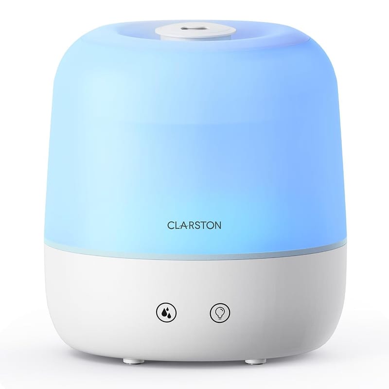 Clarston Humidifier 2L Cool Mist Ultrasonic Humidifier for Bedroom & Home