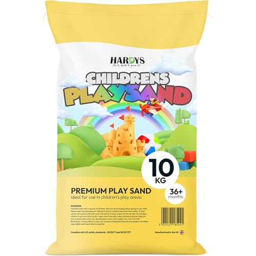 Hardys Play Sand For Kids, 10kg - Soft Fine Kids Sand, Screened for Sandpits, Sensory Trays, and Tables - Clean Safe Outdoor & Indoor Playsand, Made In UK