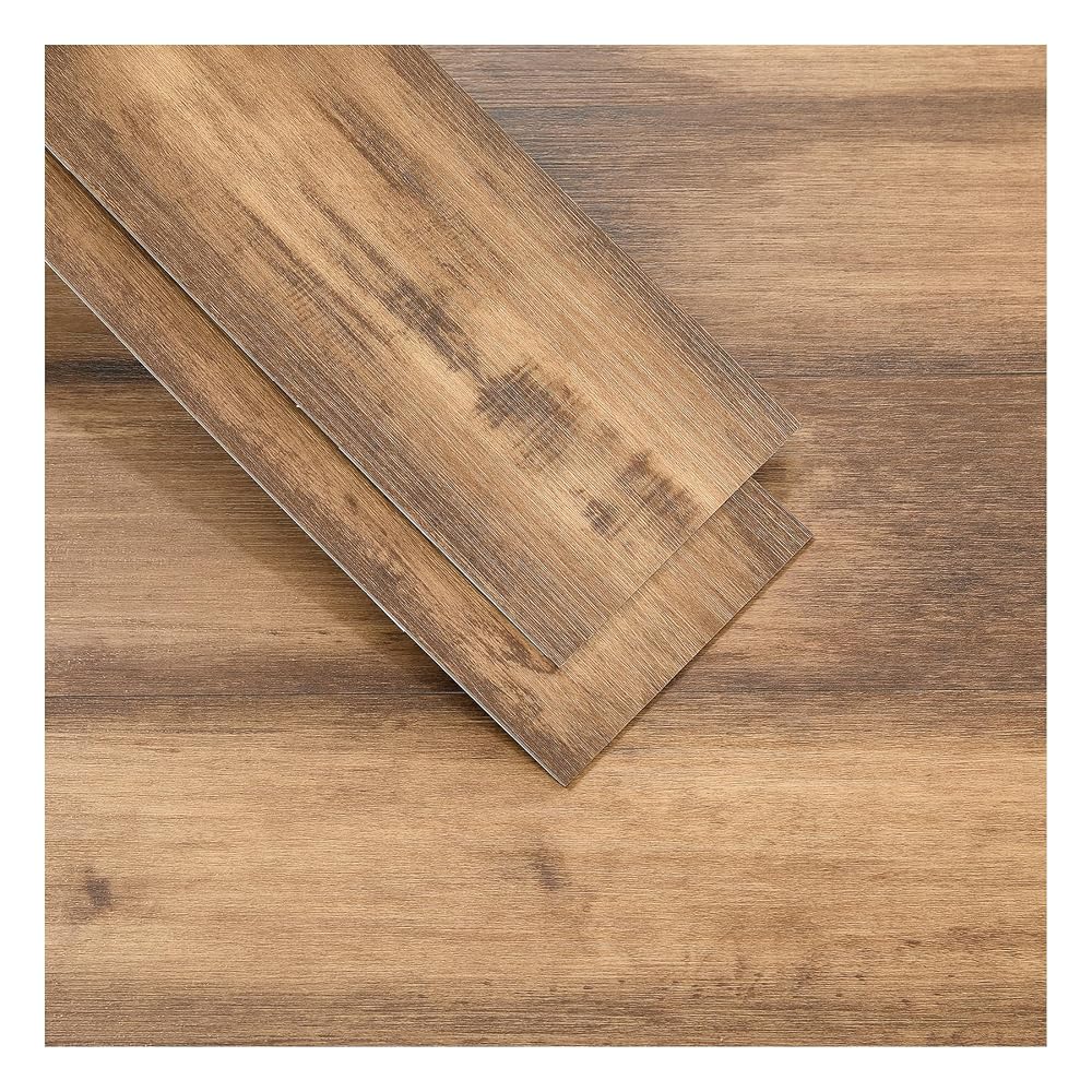 INMOZATA 36Pcs Flooring Tiles Self Adhesive, 2mm Thick Wood Effect Flooring, Waterproof Wear-Resistant UV Coated Vinyl Flooring,Covers 5m², 91.5 x 15.2cm for Kitchen Living Room(Antique Chestnut Oak)