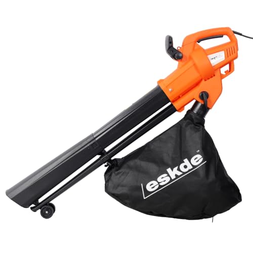 eSkde 3500W Electric Garden Leaf Blower Vacuum with 10m Cable
